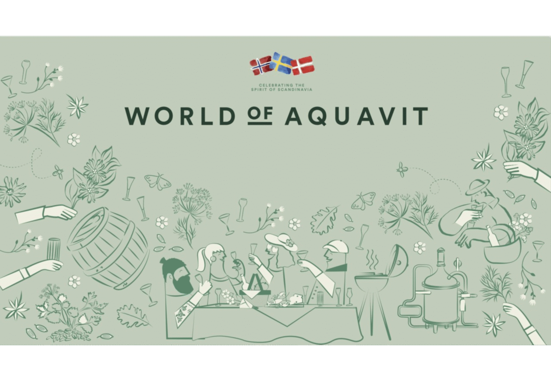 Tecknad bild över folk som dricker snaps